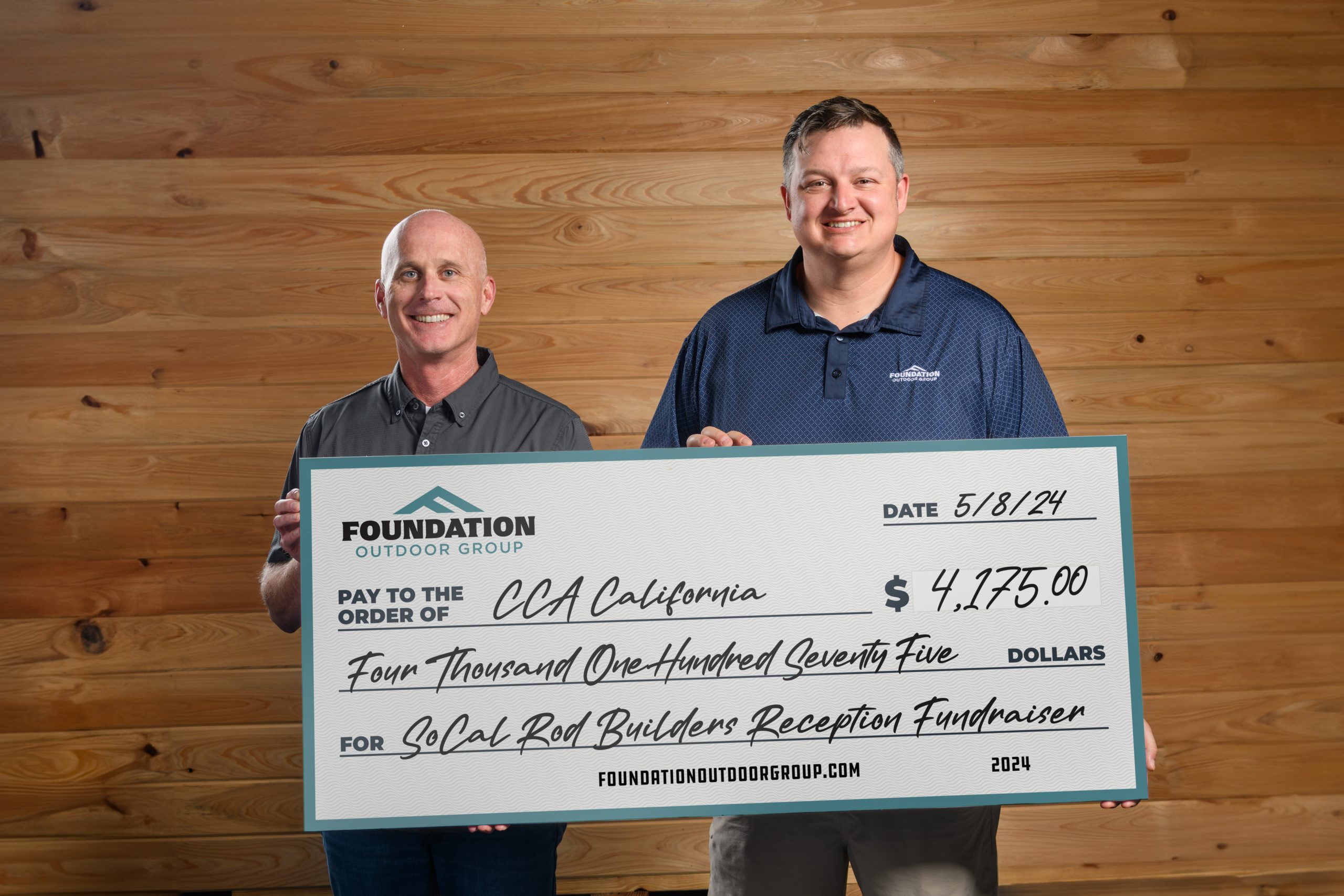 Foundation Outdoor Group Donates Proceeds to CCA California